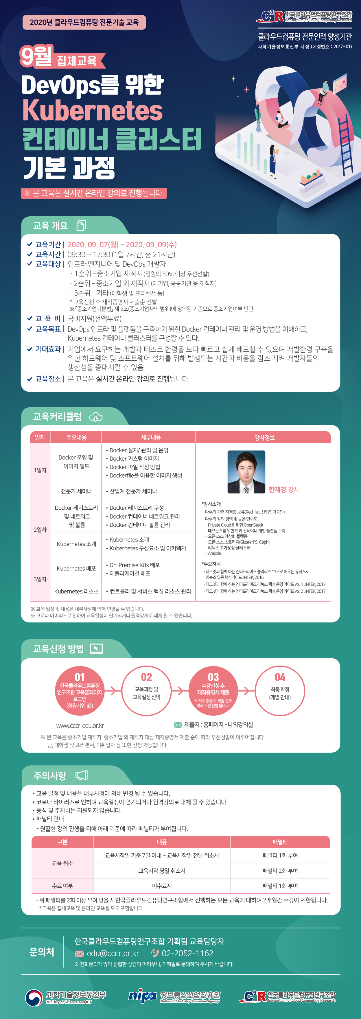 [5차] 한국클라우드컴퓨팅연구조합_DevOps를 위한 Kubernetes 컨테이너 클러스터 기본 과정(9월)_EDM-01.jpg